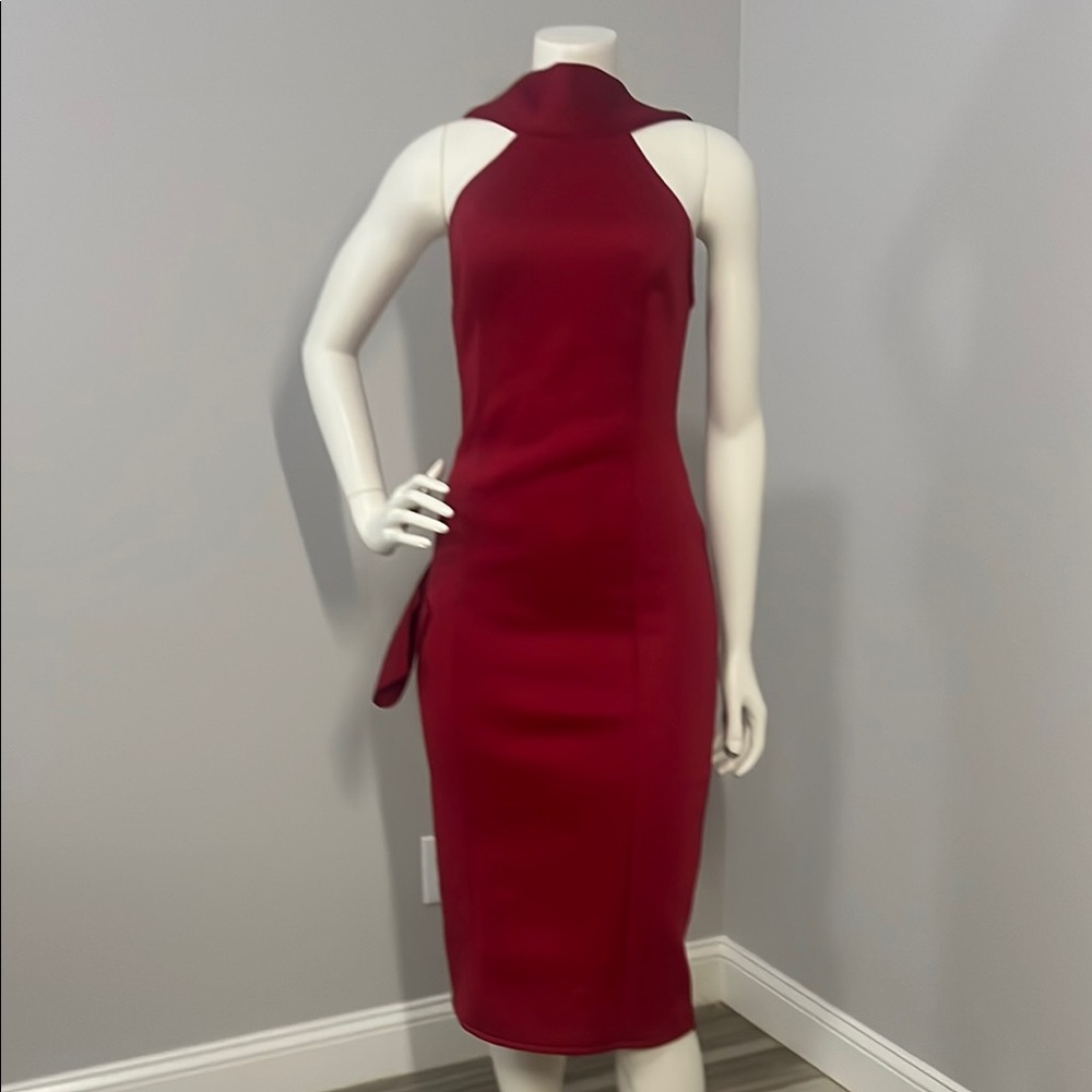 MISSORD Elegant Red Sleeveless Dress Worn Once 
$119 ONO